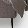Letto Matrimoniale 160x190 con Testata a Balza Perimetrale Made in Italy - Riposo