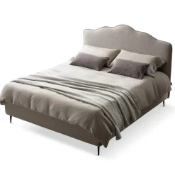 Letto Matrimoniale 160x190 con Testata a Balza Perimetrale Made in Italy - Riposo
