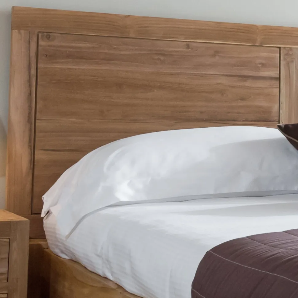 Letto Matrimoniale 160x200 Realizzato in Legno Teak Massello - Affresco
