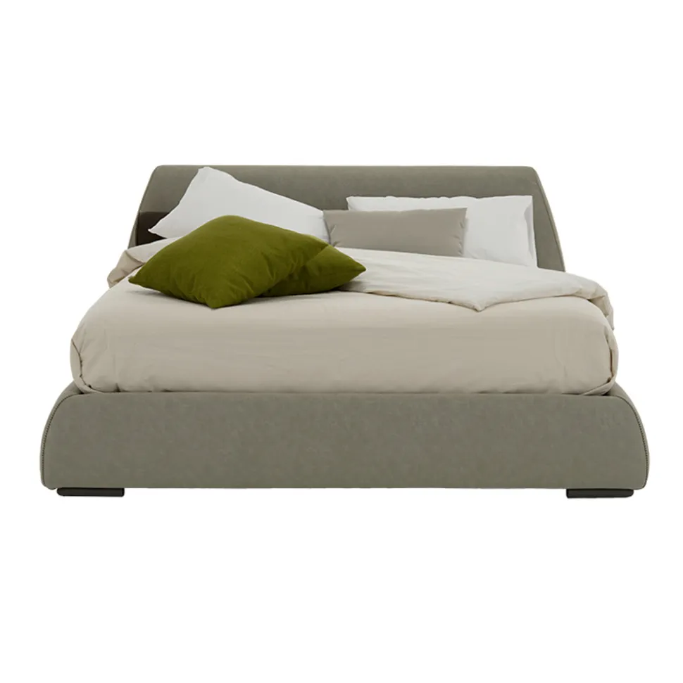 Letto Moderno Matrimoniale con Box in Tessuto o Ecopelle Made in Italy – Minerva