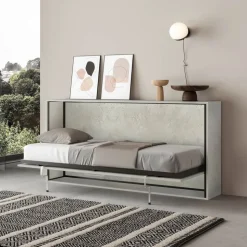 Letto Singolo a Scomparsa Orizzontale Made in Italy - Collaborativo
