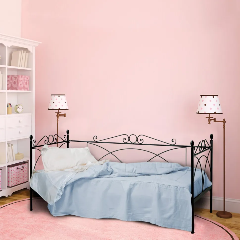 Letto Singolo con Struttura Coordinata in Ferro Made in Italy - Lillo