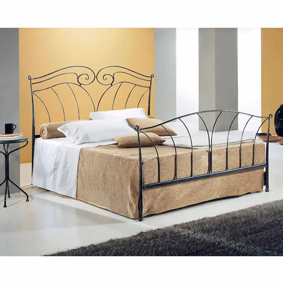 Letto Singolo in Ferro Battuto Nettuno