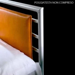 Letto Singolo in Ferro Battuto Dioniso