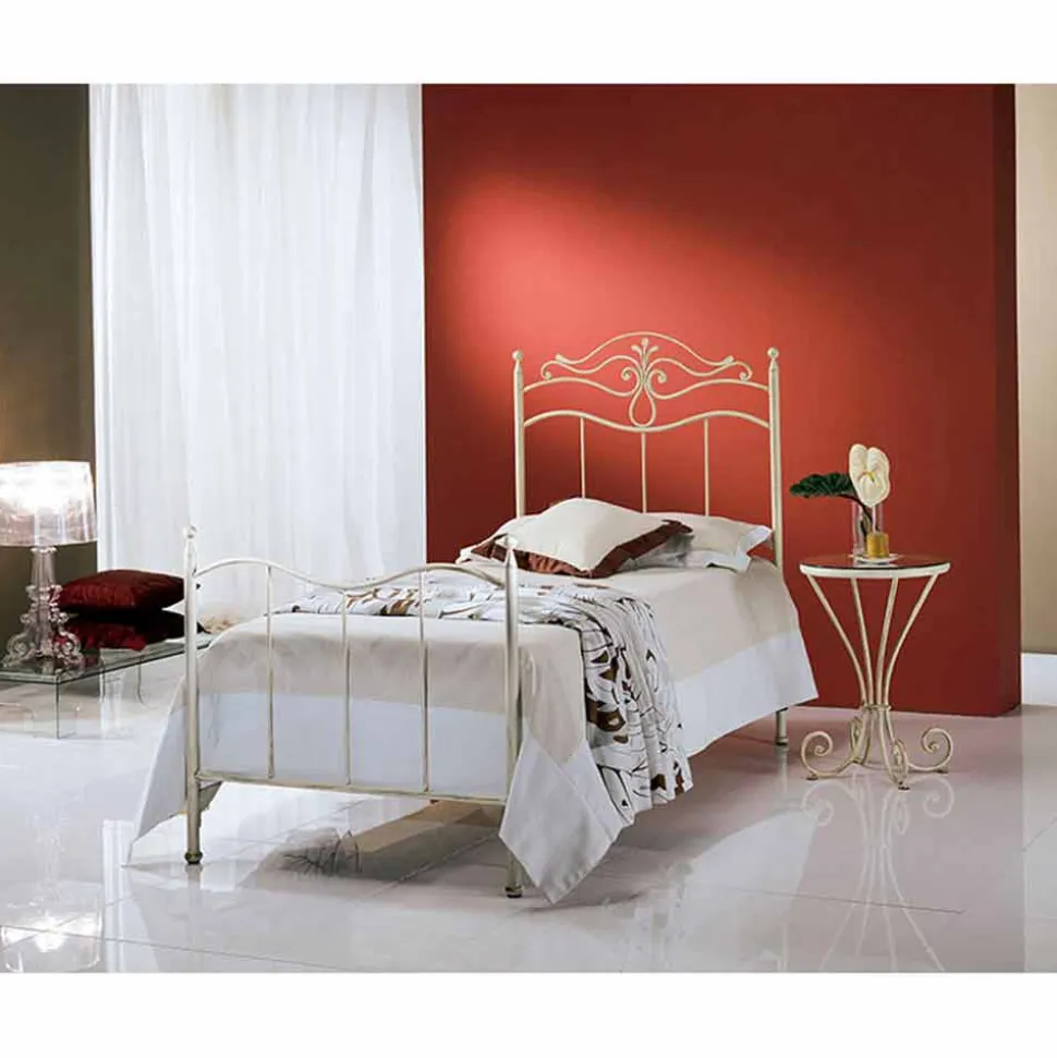 Letto Singolo in Ferro Battuto Lira