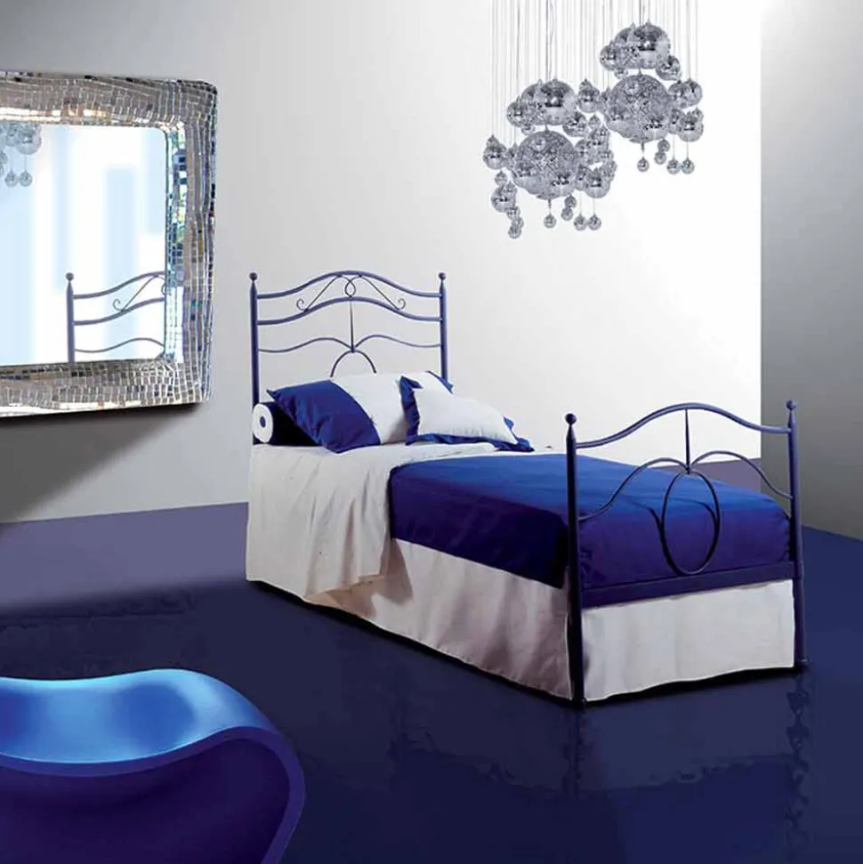 Letto Singolo in Ferro Battuto Cassiopea