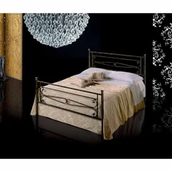 Letto Una Piazza e Mezzo in Ferro Battuto Topazio