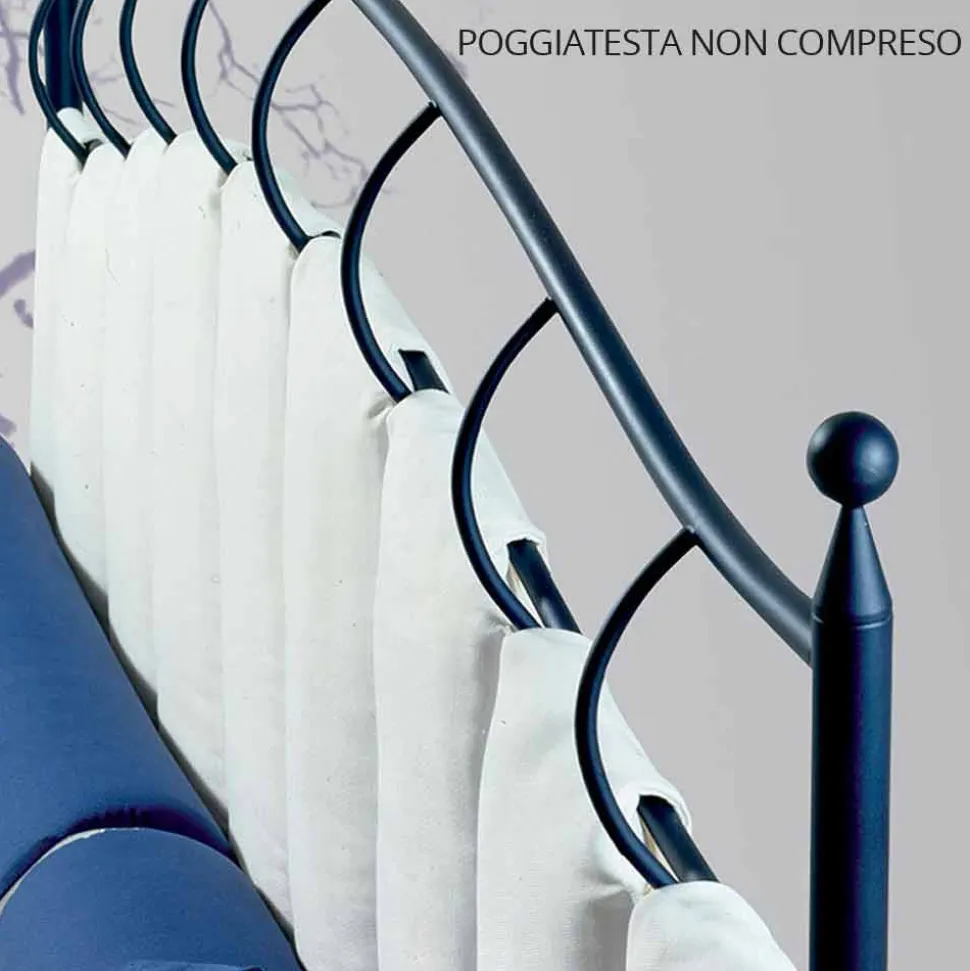 Letto Una Piazza e Mezzo in Ferro Battuto Ametista