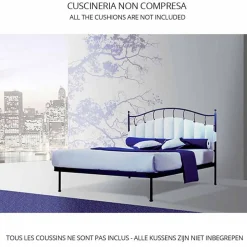 Letto Una Piazza e Mezzo in Ferro Battuto Ametista