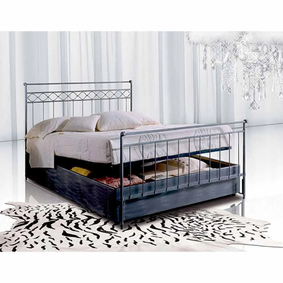 Letto Una Piazza e Mezzo in Ferro Battuto Efesto