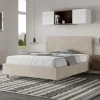 Letto Una Piazza e Mezzo 140x200 cm con Testata in Microfibra Made in Italy - Pallone