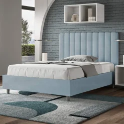 Letto 120x200 cm Microfibra con Linee Verticali Simmetriche Made in Italy - Guanto