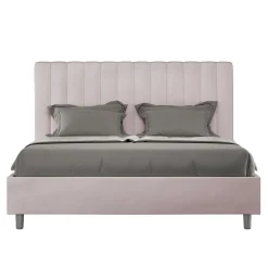Letto 160x200 cm Microfibra con Linee Verticali Simmetriche Made in Italy - Guanto