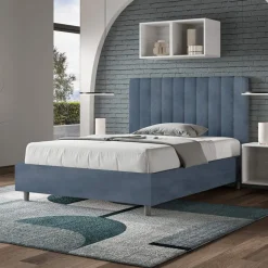 Letto 140x200 cm Microfibra con Linee Verticali Simmetriche Made in Italy - Guanto