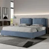 Letto 200x200 cm Testata con Cuscinatura in Microfibra Made in Italy - Olimpiadi