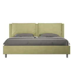 Letto 200x200 cm Testata con Cuscinatura in Microfibra Made in Italy - Olimpiadi