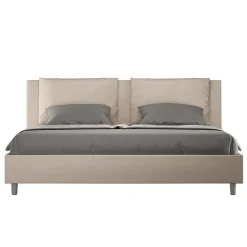 Letto 180x200 cm Testata con Cuscinatura in Similpelle Made in Italy - Olimpiadi