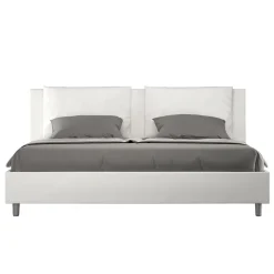 Letto 180x200 cm Testata con Cuscinatura in Similpelle Made in Italy - Olimpiadi
