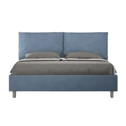 Letto 160x200 cm Testata con Cuscinatura in Microfibra Made in Italy - Olimpiadi