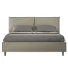 Letto 160x200 cm Testata con Cuscinatura in Similpelle Made in Italy - Olimpiadi