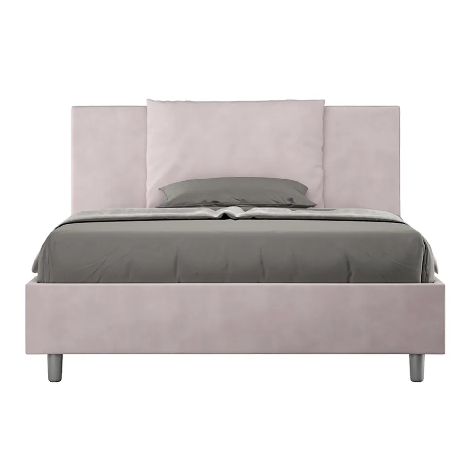 Letto 140x200 cm Testata con Cuscinatura in Microfibra Made in Italy - Pallone