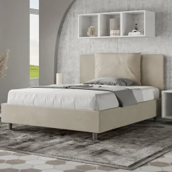 Letto 140x200 cm Testata con Cuscinatura in Microfibra Made in Italy - Pallone