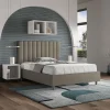 Letto 120x200 cm Testata con Linee Verticali Simmetriche Made in Italy - Guanto