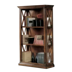 Libreria Alta con Struttura in Legno e Vani a Giorno Made in Italy - Fauno
