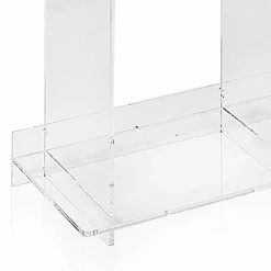 Libreria a muro design moderno in plexiglass trasparente Sfera4