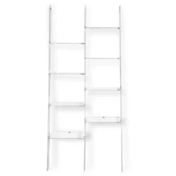 Libreria a Muro in Plexiglass Trasparente Design fino 4 Elementi - Trezza