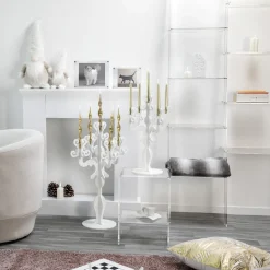 Libreria a Muro in Plexiglass Trasparente Design fino 4 Elementi - Trezza