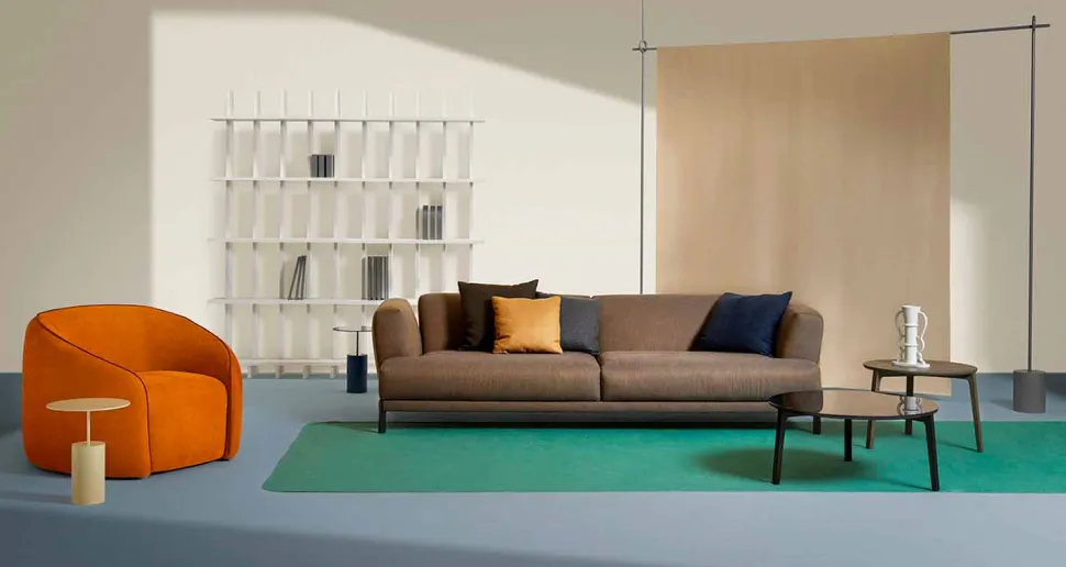 Libreria a Parete Shabby Chic in Legno Frassino di Design Moderno - Babele