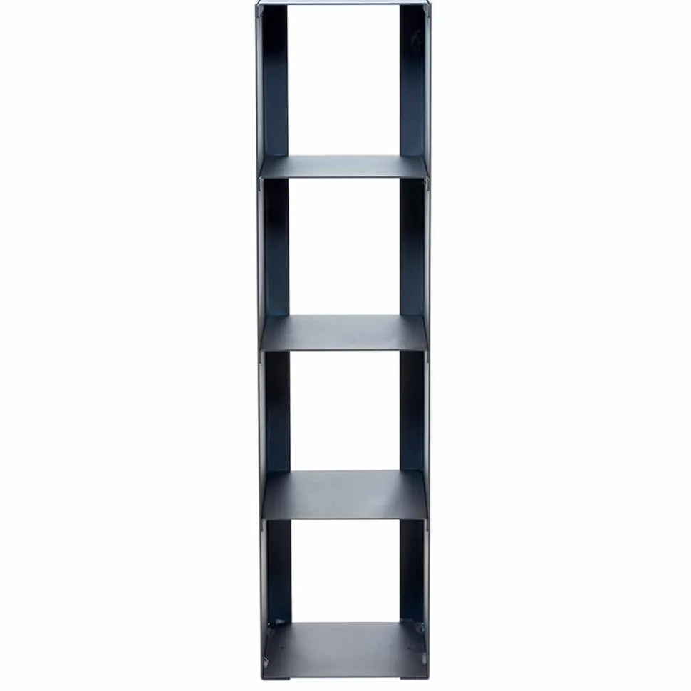 Libreria a Terra Moderna in Ferro Nero,Rosso,Bianco,Grigio Made in Italy – Cauro