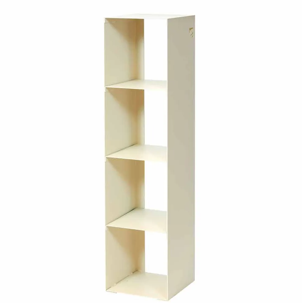 Libreria a Terra Moderna in Ferro Nero,Rosso,Bianco,Grigio Made in Italy – Cauro