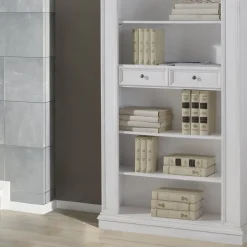 Libreria con 6 Vani a Giorno e 2 Cassetti Made in Italy - Flora