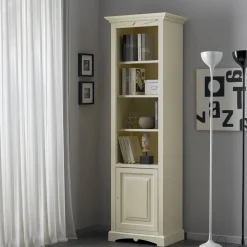 Libreria con 4 Vani e 1 Anta Realizzata in Legno Made in Italy - Lofn
