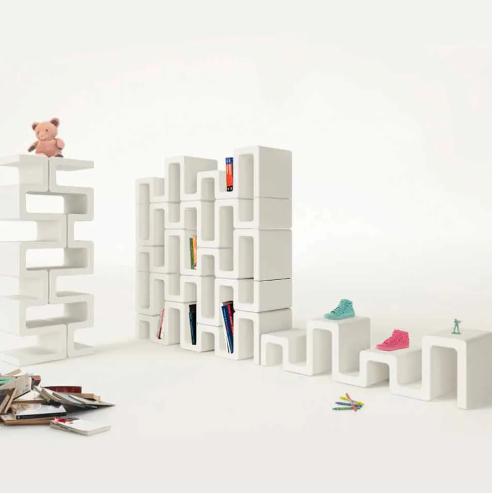 Libreria dal design moderno Sisma made in Italy