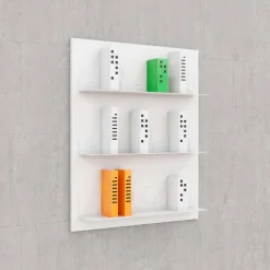 Libreria da parete design moderno Skyline 90x110 Mabele, design italiano