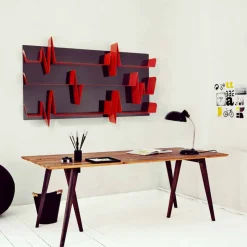 Libreria design Battikuore 186x101 (3 Ripiani) Mabele , prodotto artigianale
