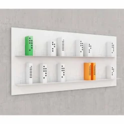 Libreria design da parete Skyline 186x86 Mabele,fatta artigianalmente in metallo