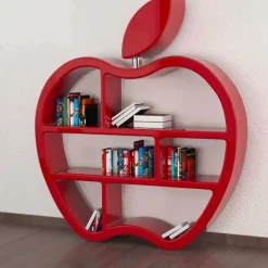 Libreria design moderno rossa,bianca o grigia Gluttony