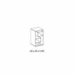 Libreria Espositore Bassa da Salotto Freestanding in Vetro Extrachiaro - Linzy