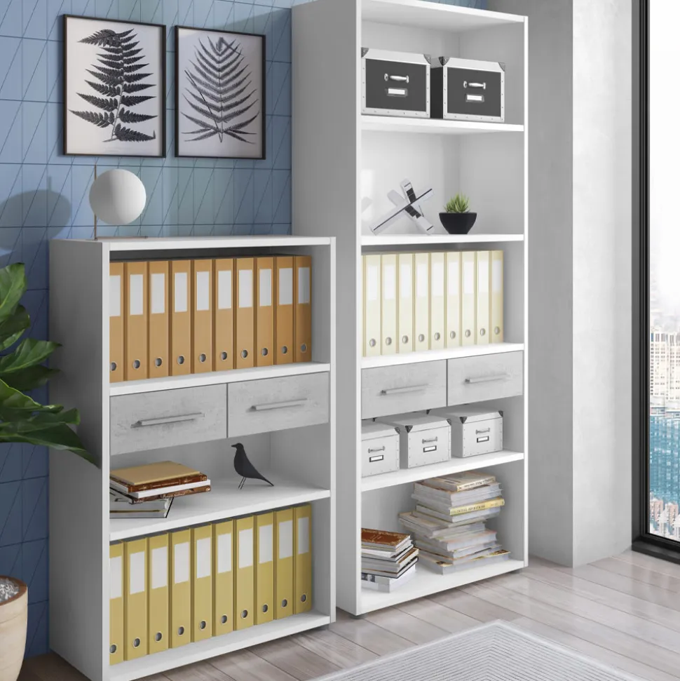 Libreria in Legno Rivestito Melaminico in Diverse Misure - Stagno