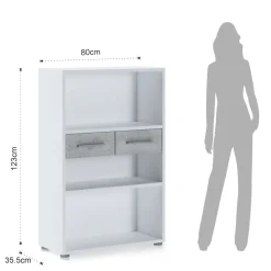 Libreria in Legno Rivestito Melaminico in Diverse Misure - Stagno