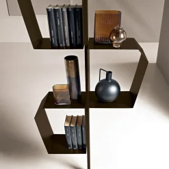Libreria in Metallo Verniciato con Piedino Regolabile Made in Italy - Fernanda