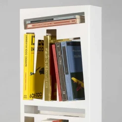 Libreria Moderna da Terra con Scaffali in Metallo Bianco Made in Italy – Bolivia