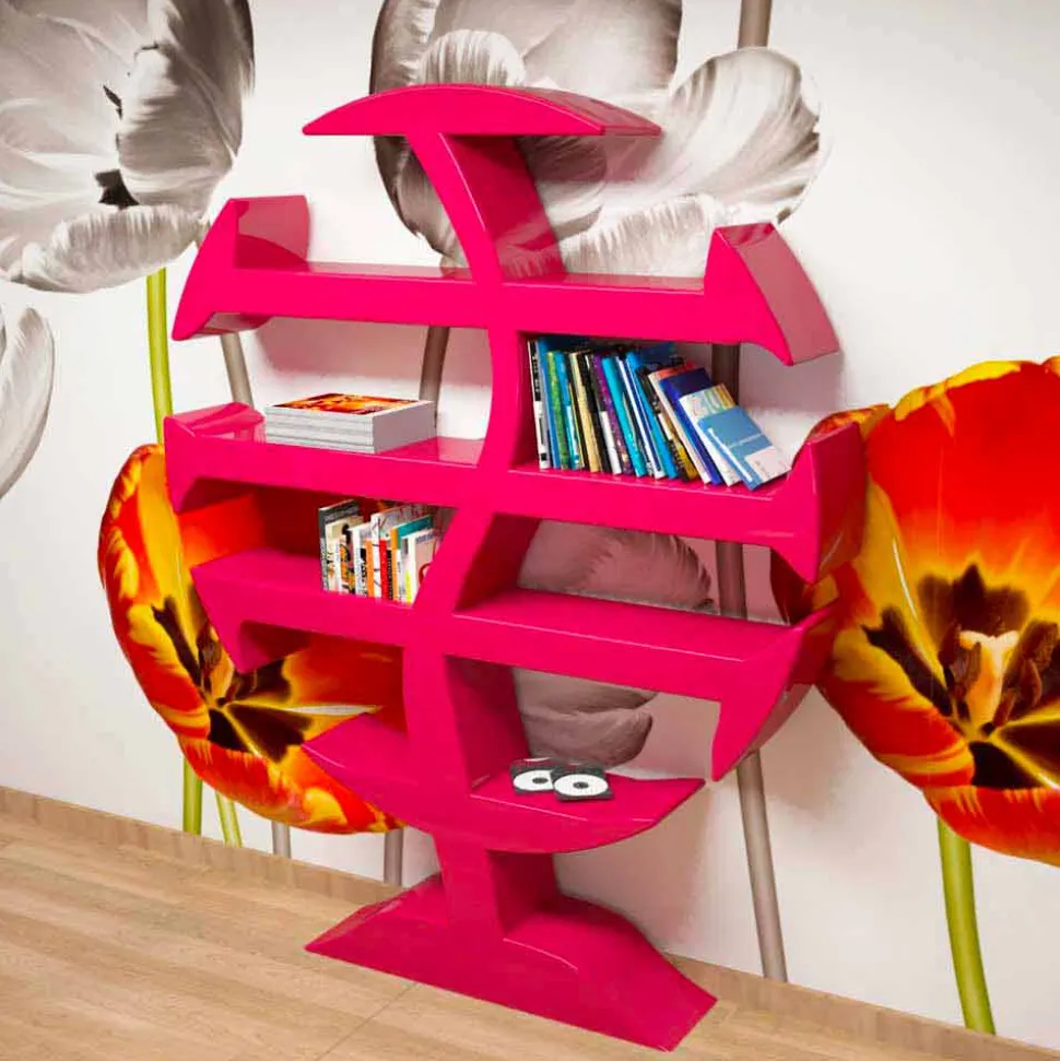 Libreria moderna Stevenson fatta artigianalmente in Italia