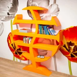 Libreria moderna Stevenson fatta artigianalmente in Italia