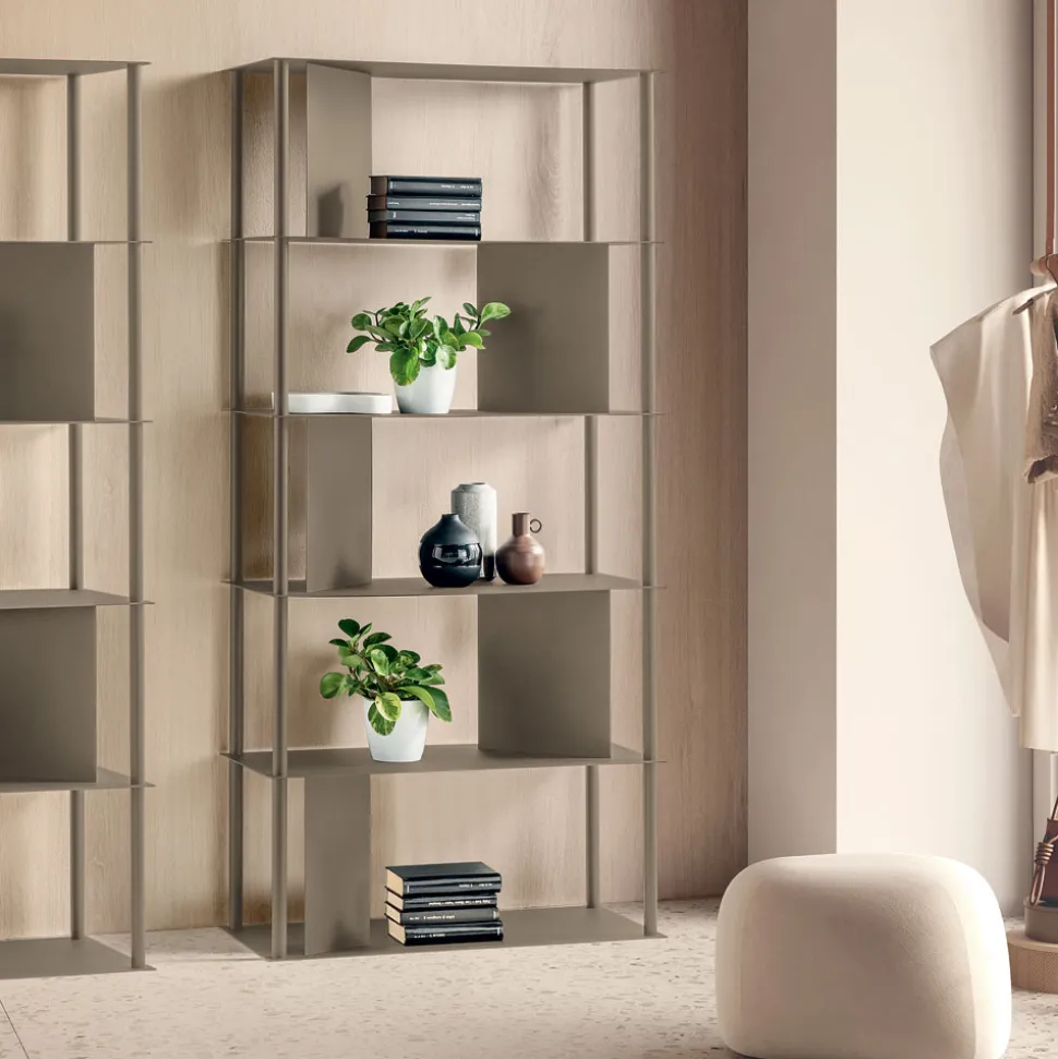 Libreria Verticale Realizzata in Metallo Verniciato Made in Italy - Filiberta