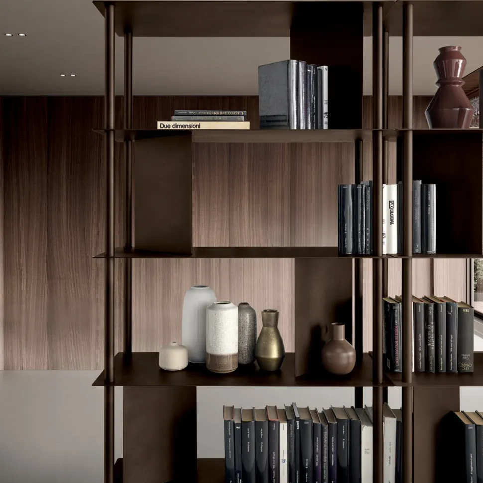 Libreria Verticale Realizzata in Metallo Verniciato Made in Italy - Filiberta